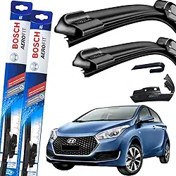 Palheta Limpador Parabrisa Bosch Multiclip Par de Palheta Limpadora Dianteiro Original Hb20 2012 À 2019 Bosch