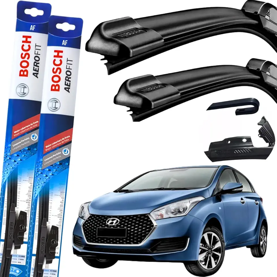 Palheta Limpador Parabrisa Bosch Multiclip Par de Palheta Limpadora Dianteiro Original Hb20 2012 À 2019 Bosch