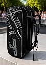 WILD MODA Passion Pro Premium 3-Compartment Badminton & Tennis Racquet Bag – Lightweight, Durable, and Padded Unisex Design for Men, Women, Youth & Players of All Levels (Black & Grey) gallery image