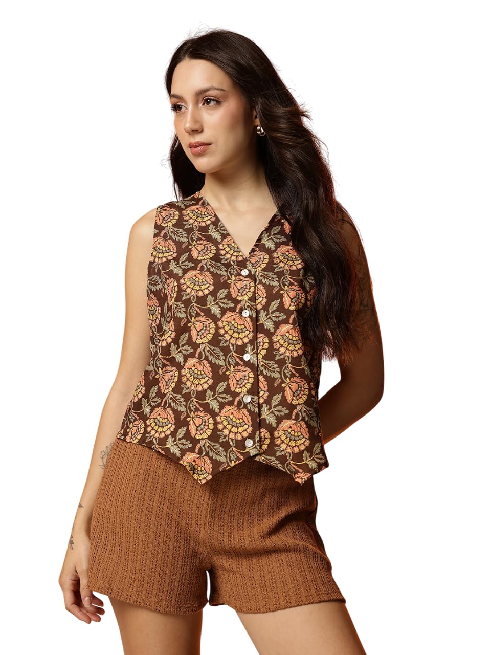 Poly Rayon Vest Coat