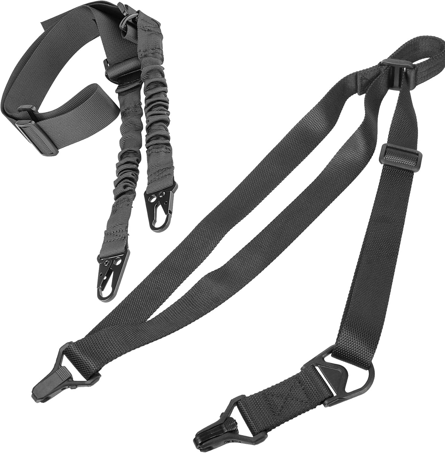CRUSHUNT Two Point and Traditional Sling for Outdoor Black