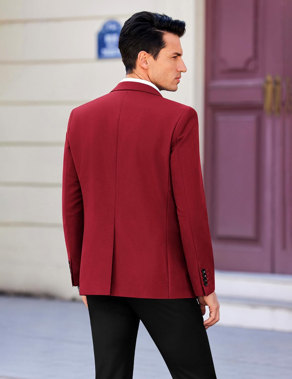 COOFANDY Mens Casual Sport Coat Regular Fit Lightweight Blazers Jacket Two Button Business Suit Jackets - Image 3