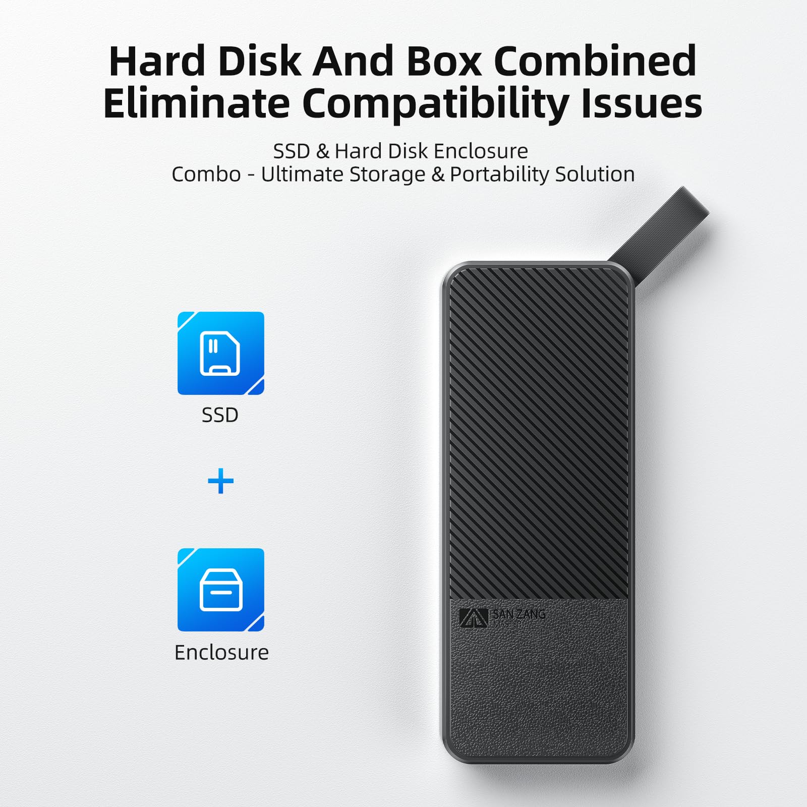 SANZANG Master Externe SSD 2TB, Bis zu 1050MB/s, USB 3.2 Gen2,Portable SSD Festplatte Extern für iPhone 15/16 PRO, PS5, Xbox, Laptop, Typ-C-Smartphones, S10PRO