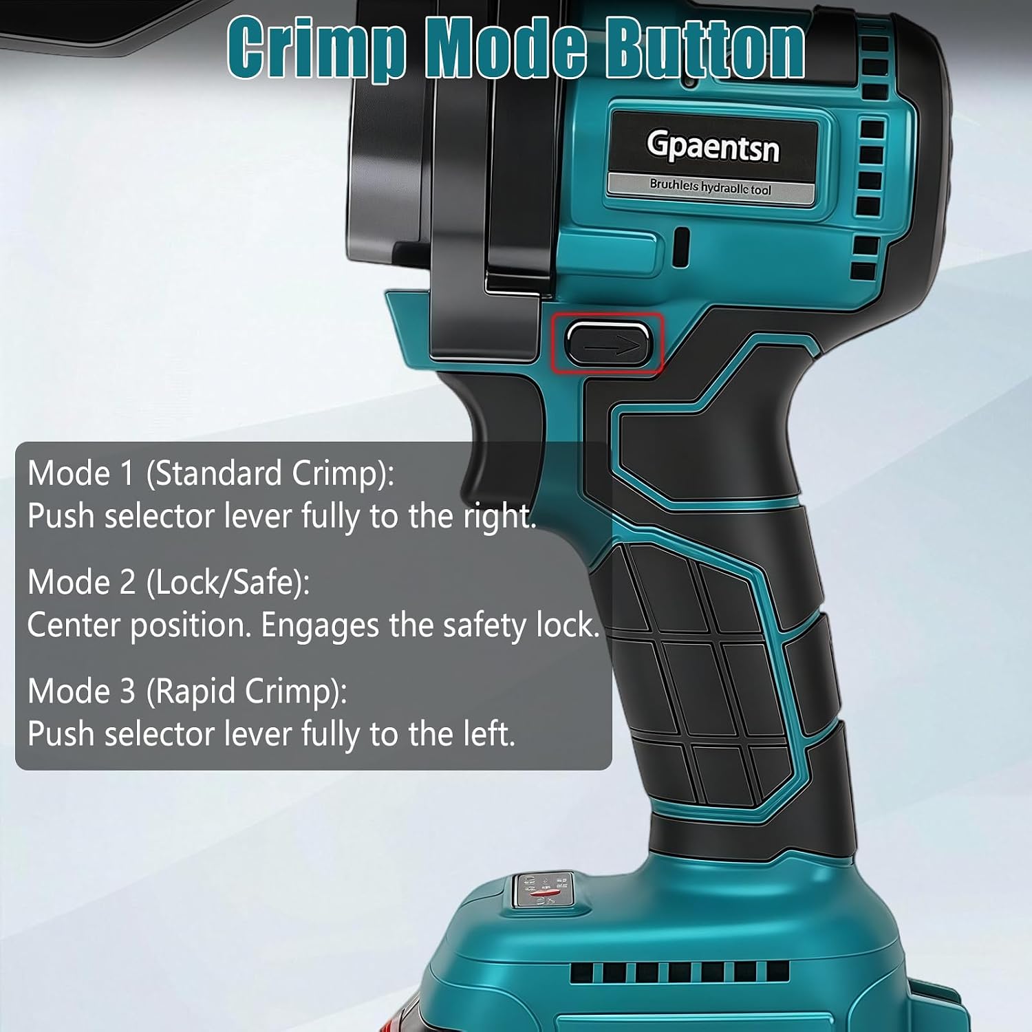 Hydraulic Crimping Pliers Tool Cordless, Electric Hydraulic Cable Lug Crimping Tool Kit with 20 Dies(12AWG~00AWG) for 12 AWG to 2/0 AWG Terminal, Cable
