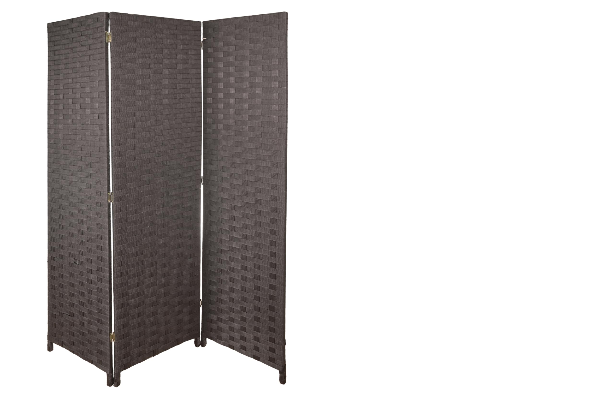 HERSIG - Biombo Separador Espacios | Paraban 3 Hojas Café - 180cm