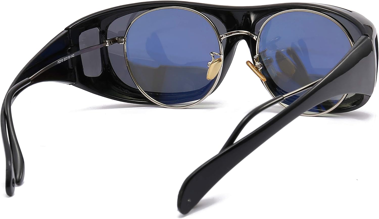 HD Day Driving Wrap Around Anti Glare Sunglasses with Polarized Lens for Man and Women (black lens) - Image 3