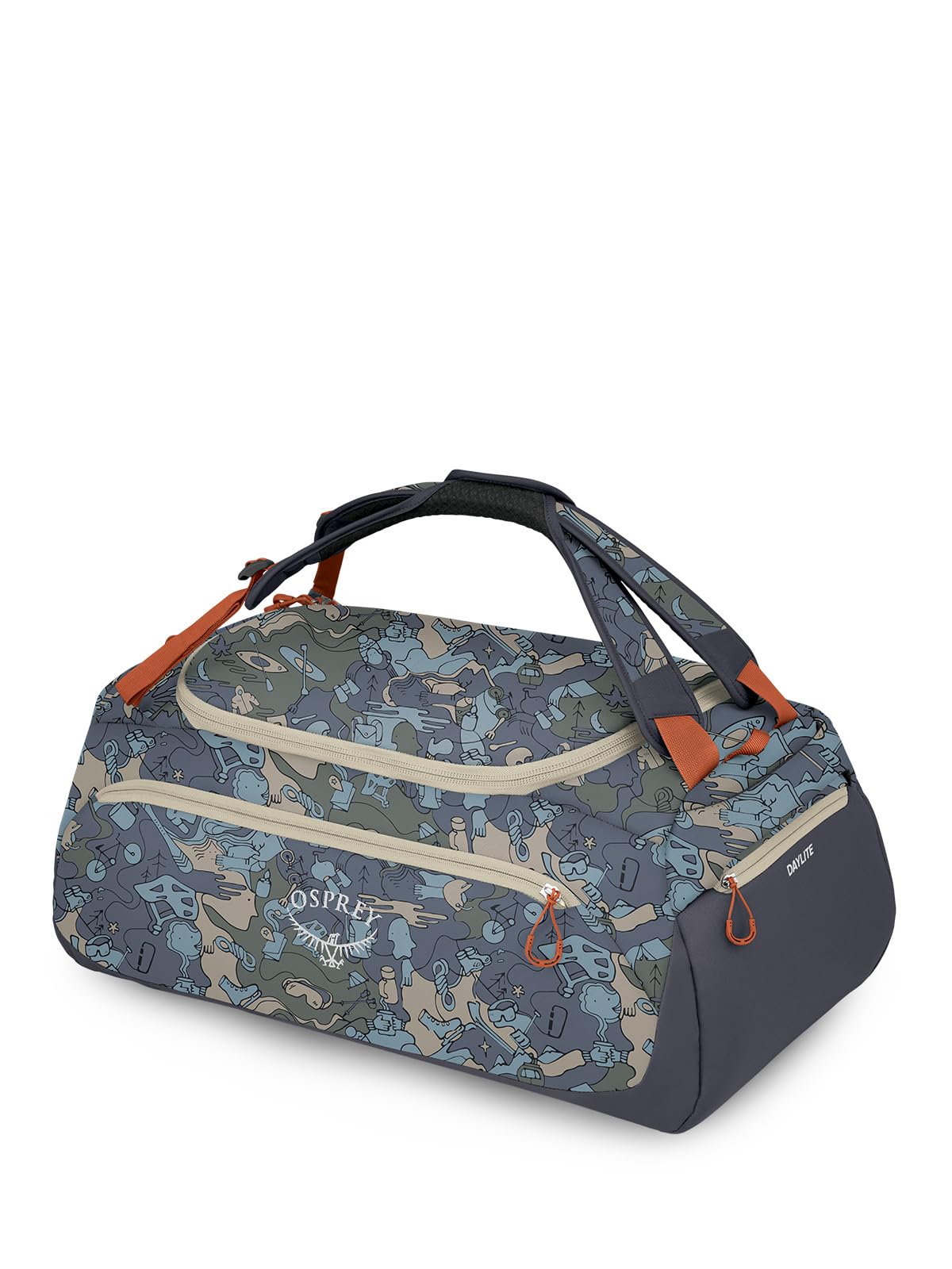 Osprey Daylite Duffel 60 Bagage à Main Unisexe, Enjoy Outside Print, 60L Mode