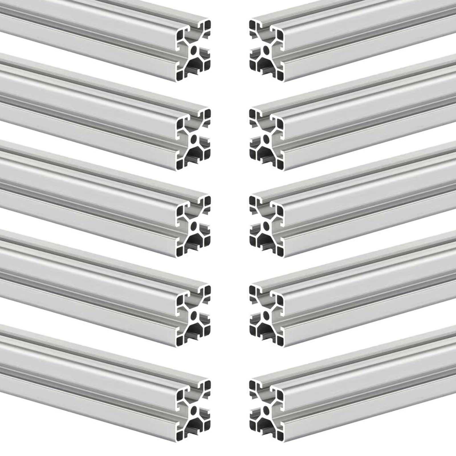 10PCS T Slot 4040 Aluminum Extrusion 1000MM(1M),European Standard Anodized Linear Rail,for DIY 3D Printer and CNC Machine