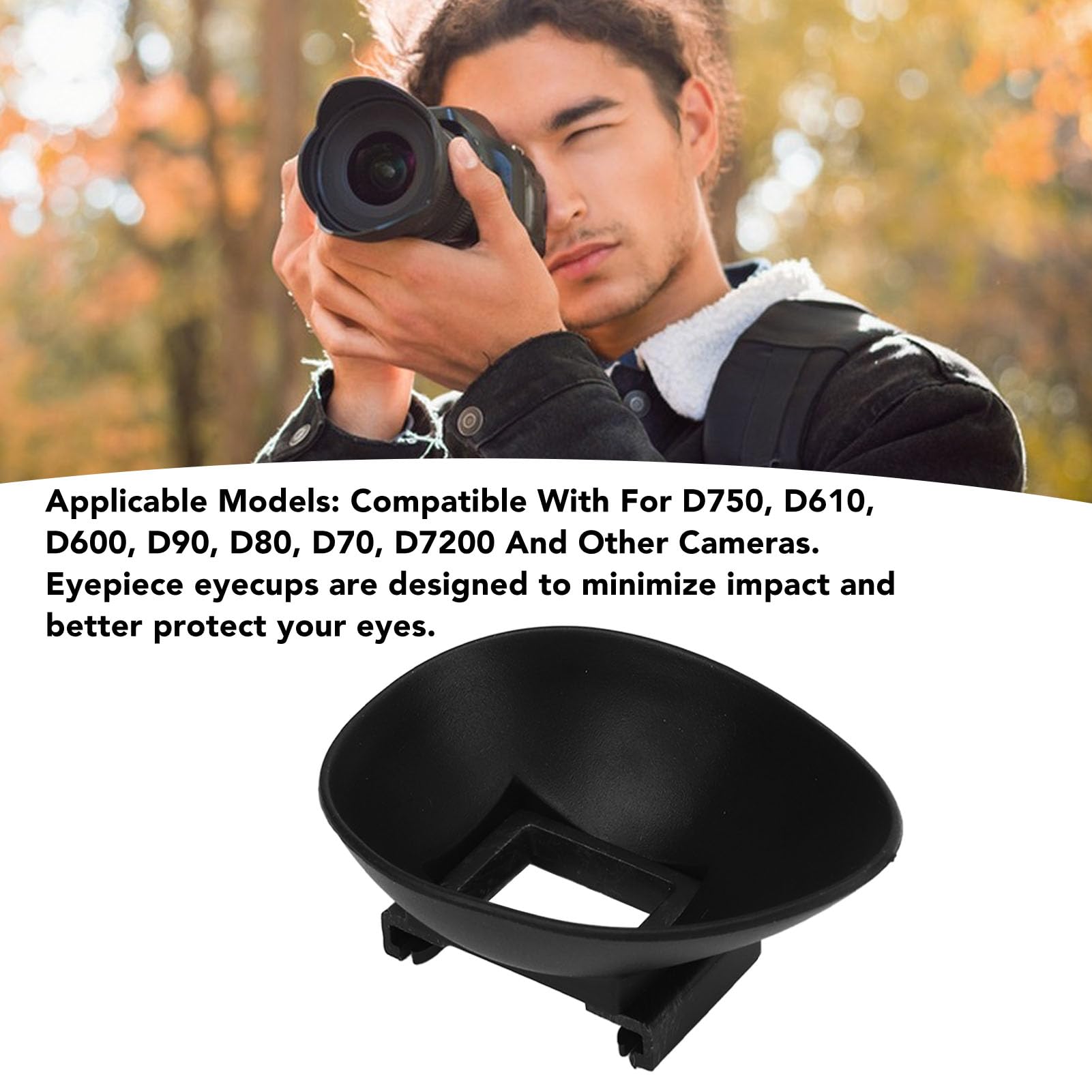 JSKWIKE Oculare Di Ricambio Per Nikon - Set Da 4 Pezzi, Compatibile Con DK-21, D7000, D750 E Altri Modelli - Foto 2