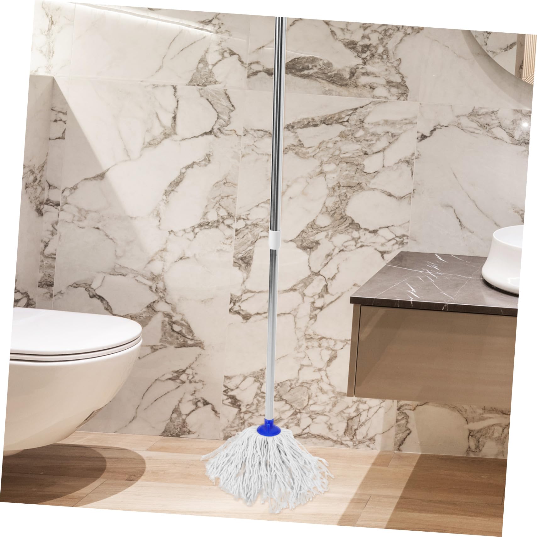 Cabezal de Fregona Práctico 3 Piezas Recambio de Trapeador de Algodón Absorbente Rápido para Limpieza del Hogar Suelos Madera Cerámica Linóleo