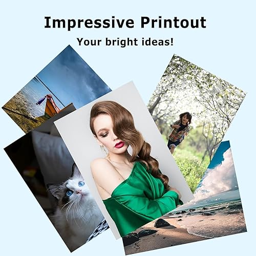 Miniatura 5 de 522 botellas de repuesto de tinta compatibles con impresoras 2720 2803 2800 4800 4700 2400, 2 botellas negras, cian, magenta, amarillo, 5 botellas