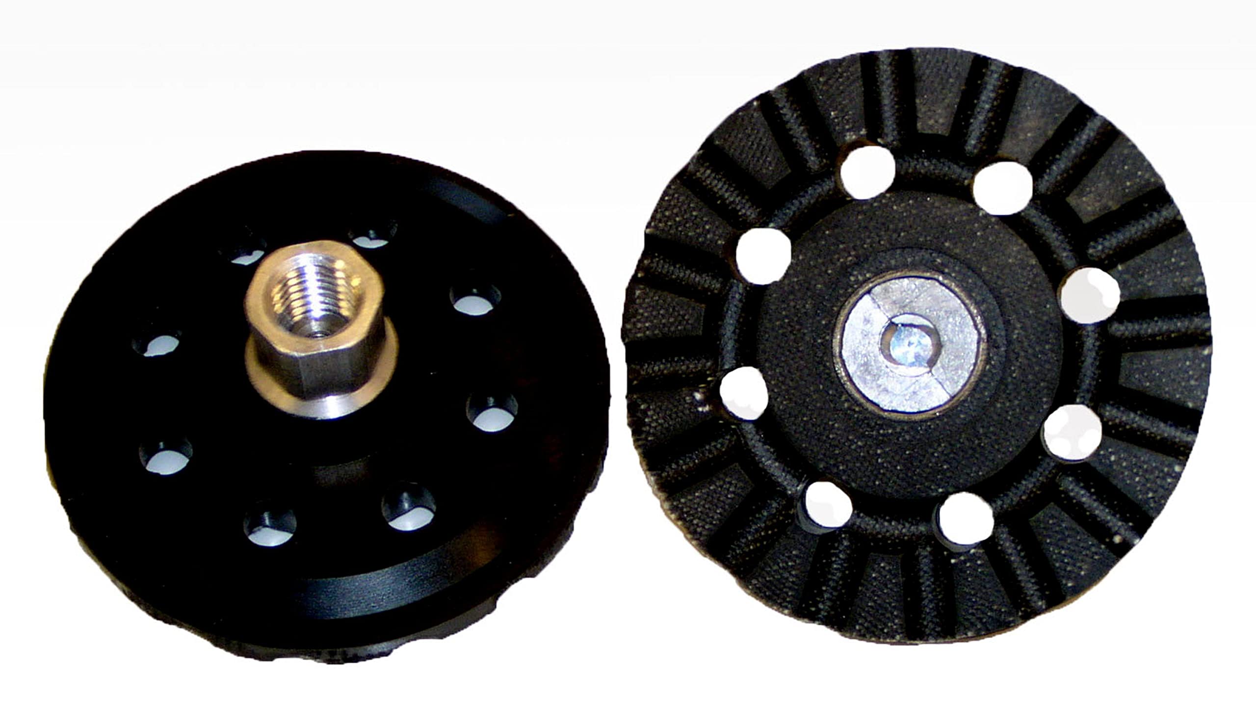 3M 28473 Hard Black Roloc Disc Pad - 4 in DIA - 5/8 - 11 Internal Thread Attachment [PRICE is per PAD]