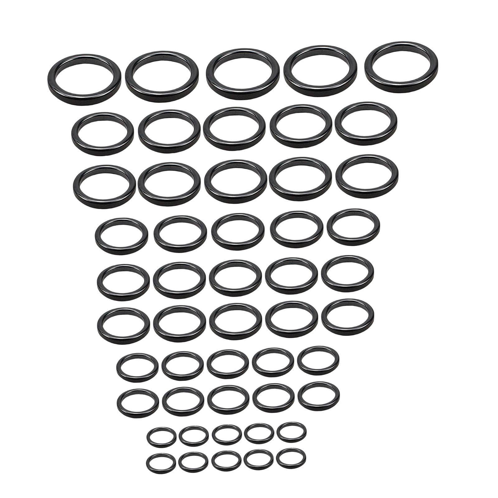 CALANDIS 50 Pieces Ceramic Guides Ring Black for Saltwater Fishing Lovers Fly Fishing | Sporting Goods-image-27