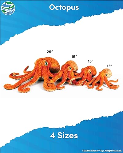 Miniatura 3 de Real Planet Peluche de Sea Life, regalo realista para niños de todas las edades, peluche de criaturas marinas del océano, regalos de cumpleaños de