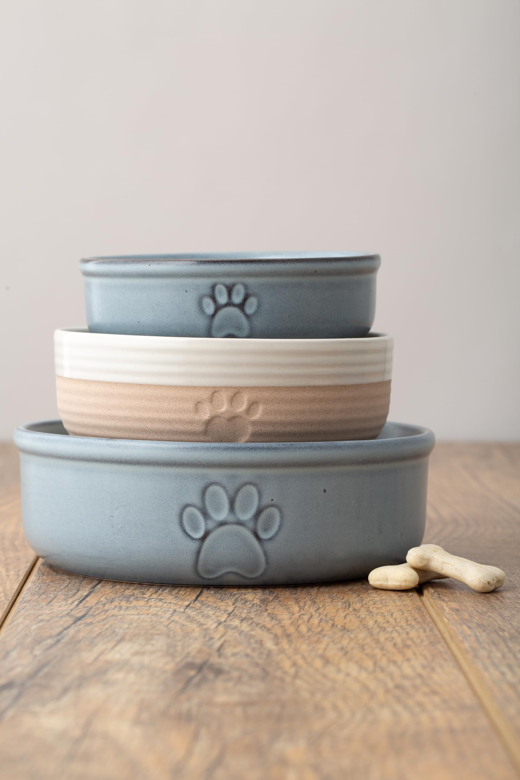 Mason Cash Futternapf 'Reactive Paw' – Robustes Steingut Für Katzen & Kleine Hunde, Pfotenförmiges Design