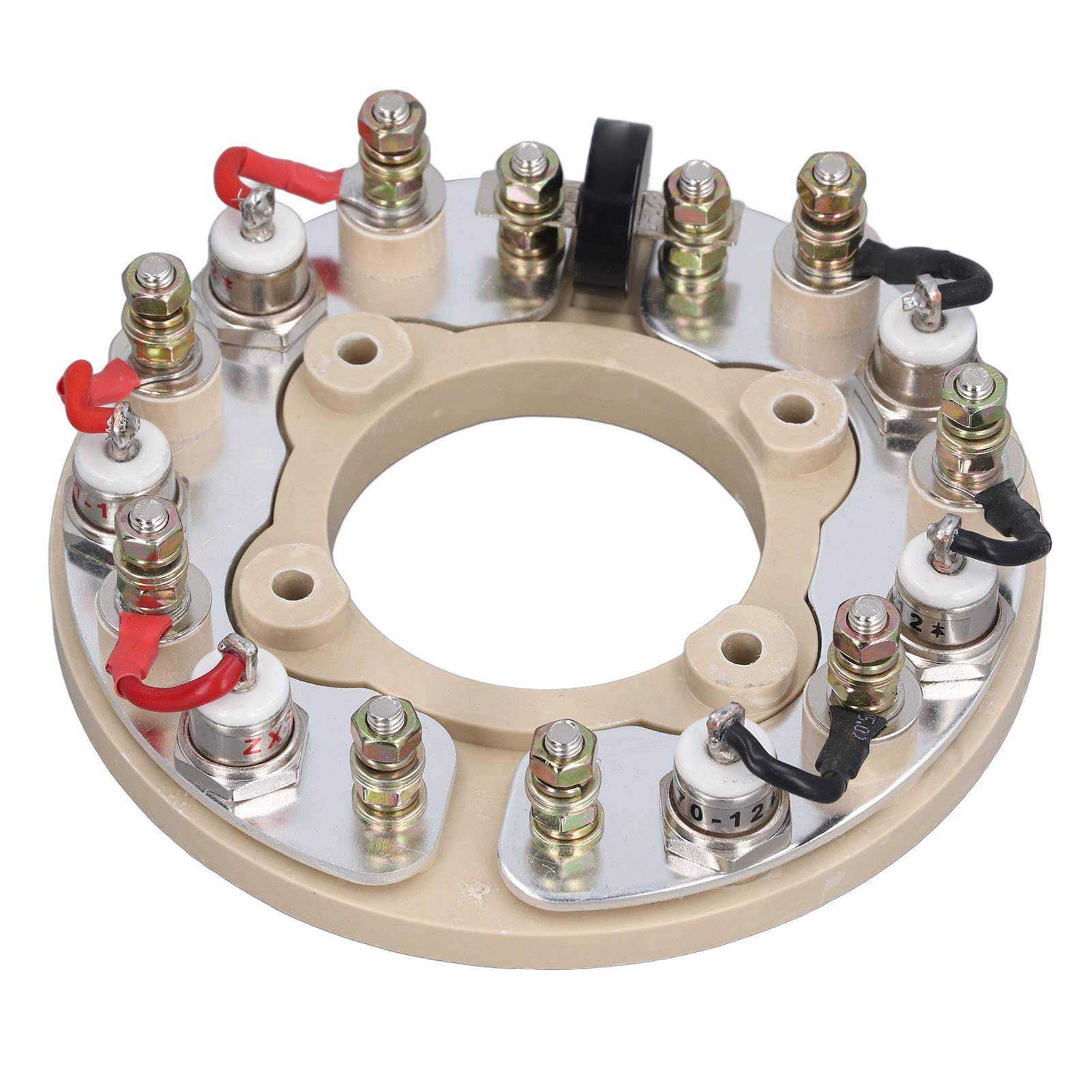 FTVOGUE Ruota Raddrizzatore Ponte Ad Anello Raddrizzatore in Ottone per Componenti Elettronici del Generatore Design Ad Circolare per la Riparazione, la Sostituzione e la Manutenzione del Generatore