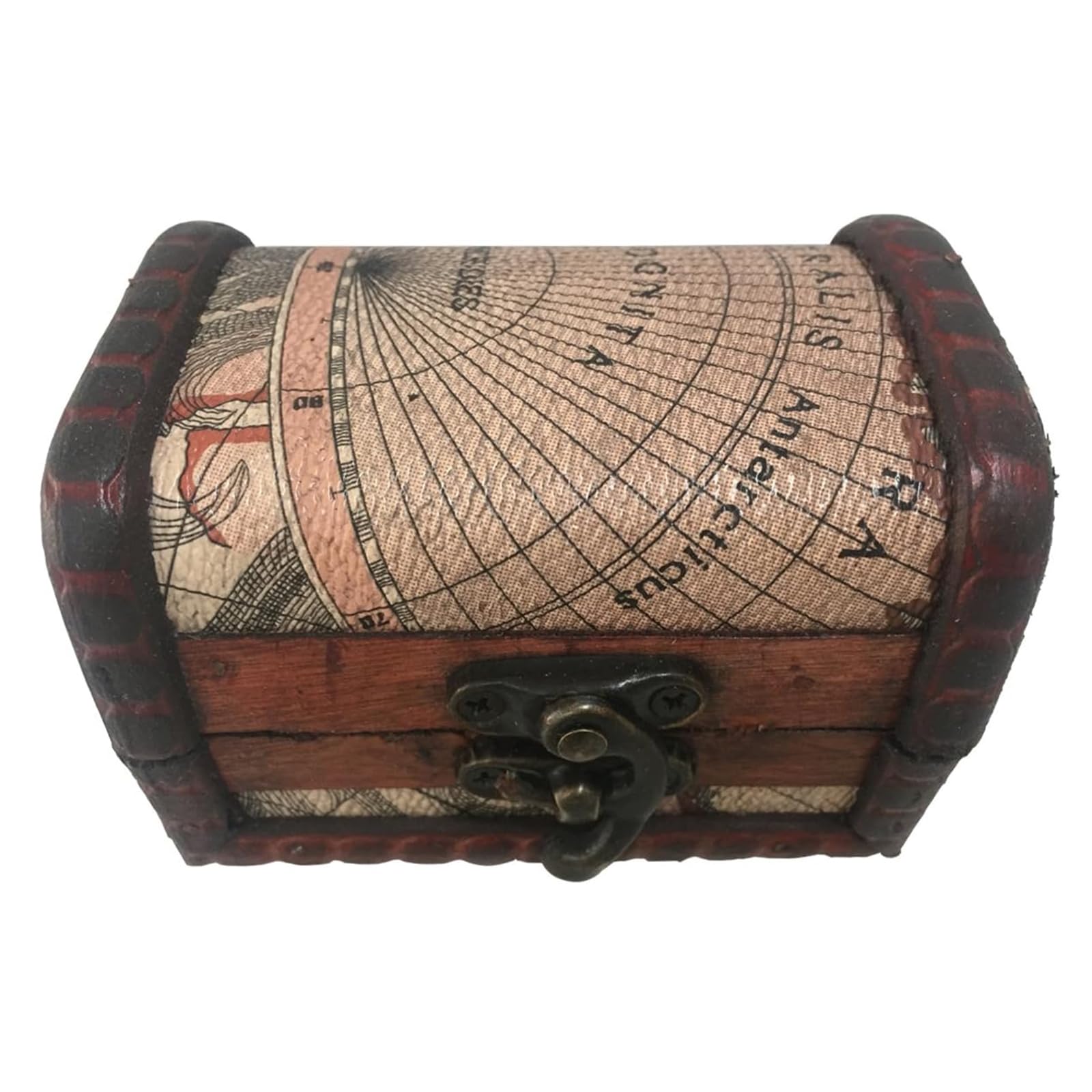 Adri - Cofre de madera pequeño para guardar joyas, joyeros de madera rusticos, mini Cofre Vintage para Joyas, ideales para regalitos y detalles. (COFRE SIN ASA, 9,3 X 6,5 X 6,4 CM)