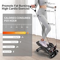 PROIRON Swing Stepper 120 kg kijelzővel - Lábedzés és fenék edzéshez, csendes hidraulikus stepper 8