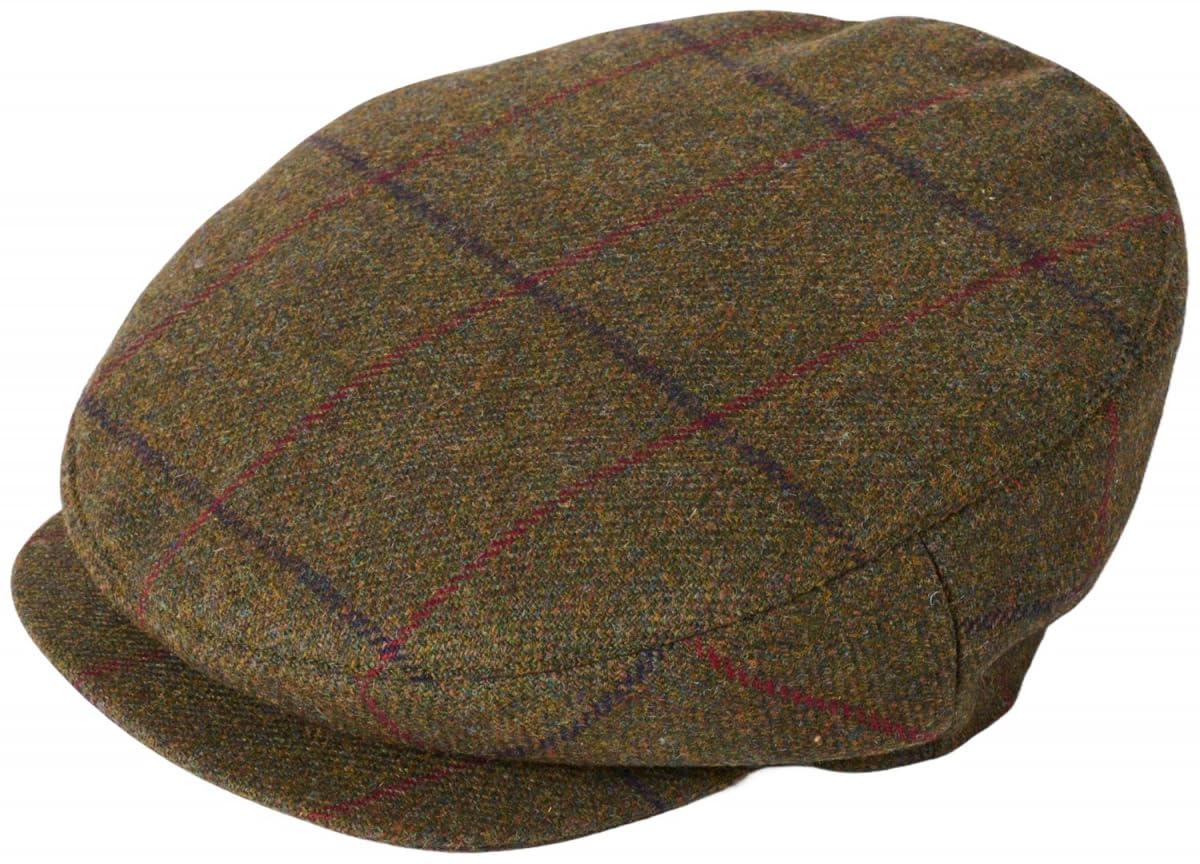 Failsworth Men's Pattern 517 - Brown Manor Wool Squire Cap In Size: Xl (61Cm)