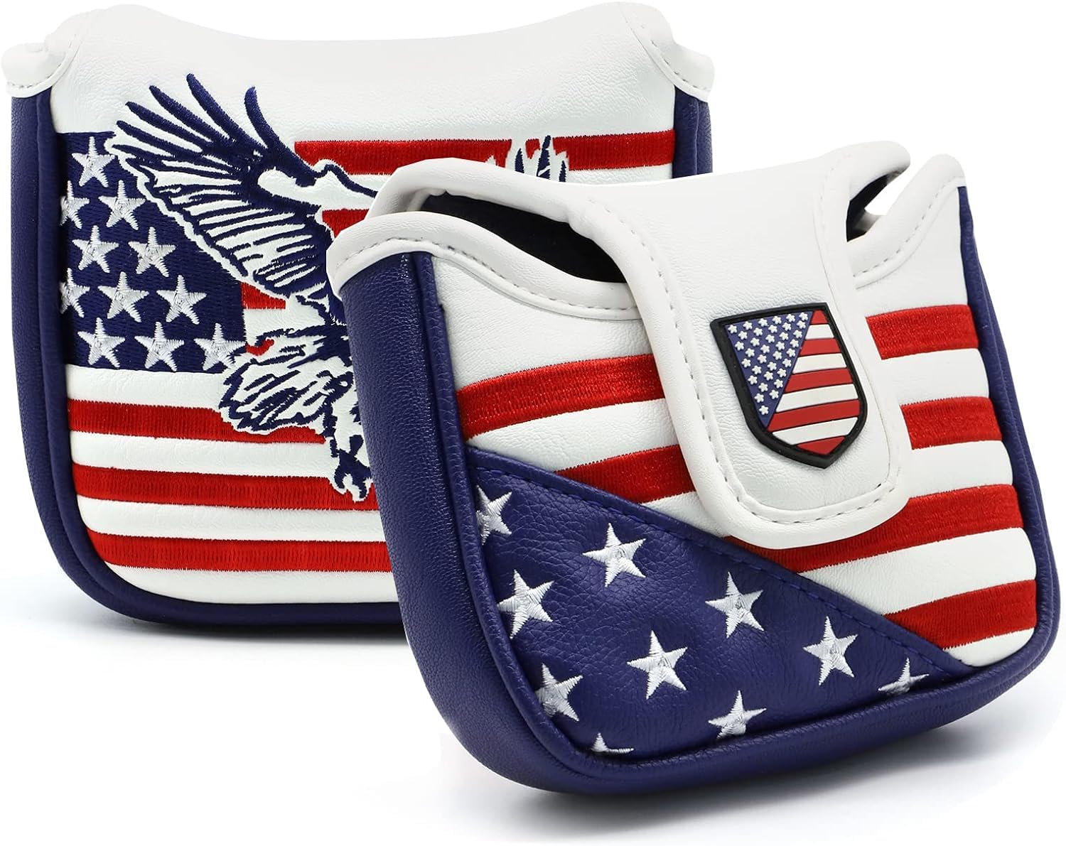 Funda para putter de golf de Estados Unidos con cierre magnético, fundas de cuero para palos de golf para la mayoría de marcas