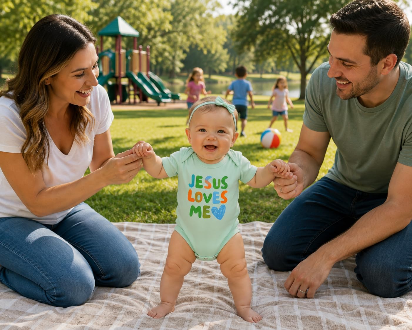 Jesus Loves Me Christian Baby Bodysuits Faith Infant Clothing