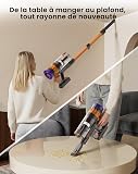 Lefant Aspirateur Balai sans Fil avec Écran LED Intelligent, 42Mins/40KPA - 6
