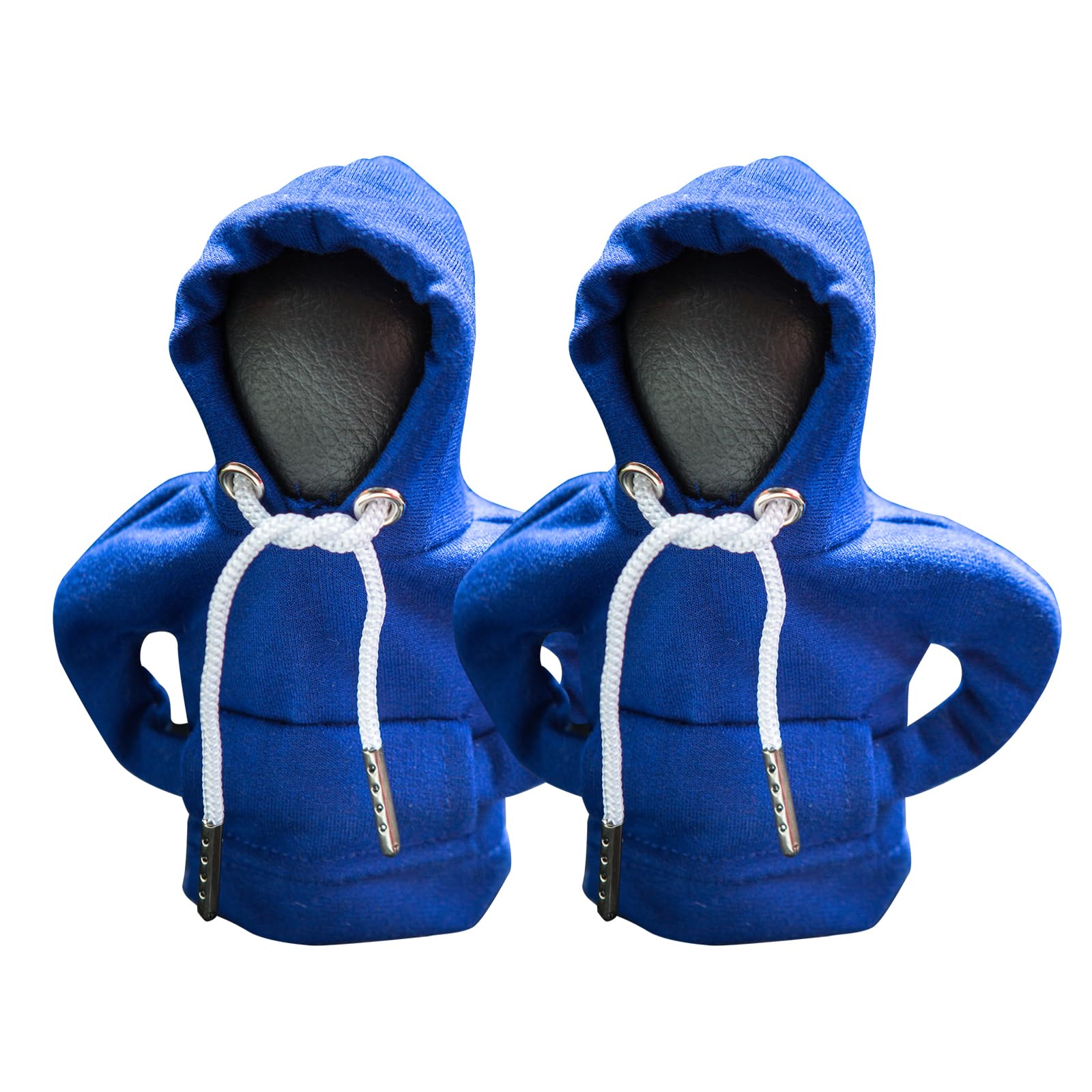 ECDREAMECDREAM 2Pcs Car Shift Knob Hoodie,Gear Shift Hoodie,Funny Sweater Hoodie for Gearshift,Automotive Interior Accessories（Blue）
