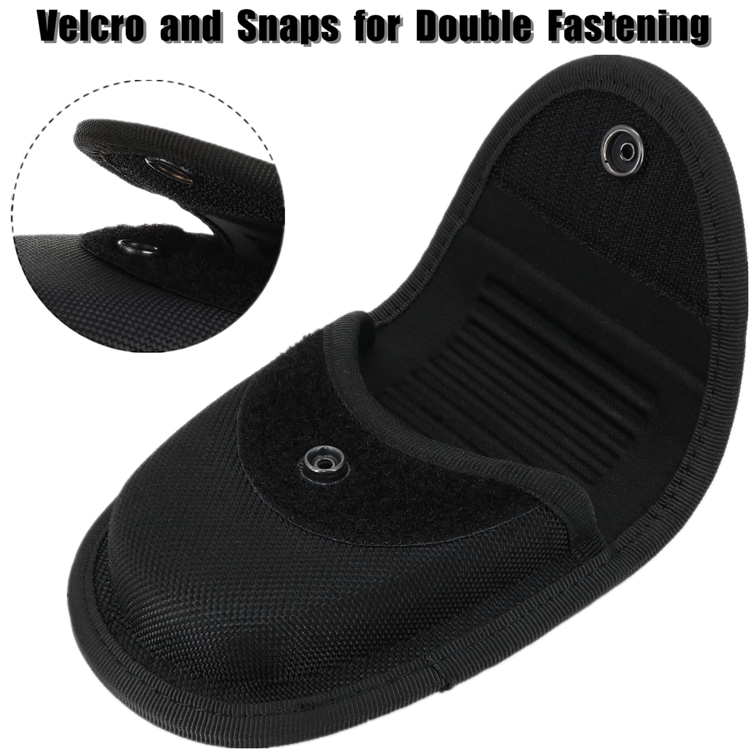 Resistente fondina tattica per manette, chiusura a scatto, custodia modellata per manette con cerniera e catena, manette per cintura di sicurezza, giubbotto di sicurezza per forze dell'ordine