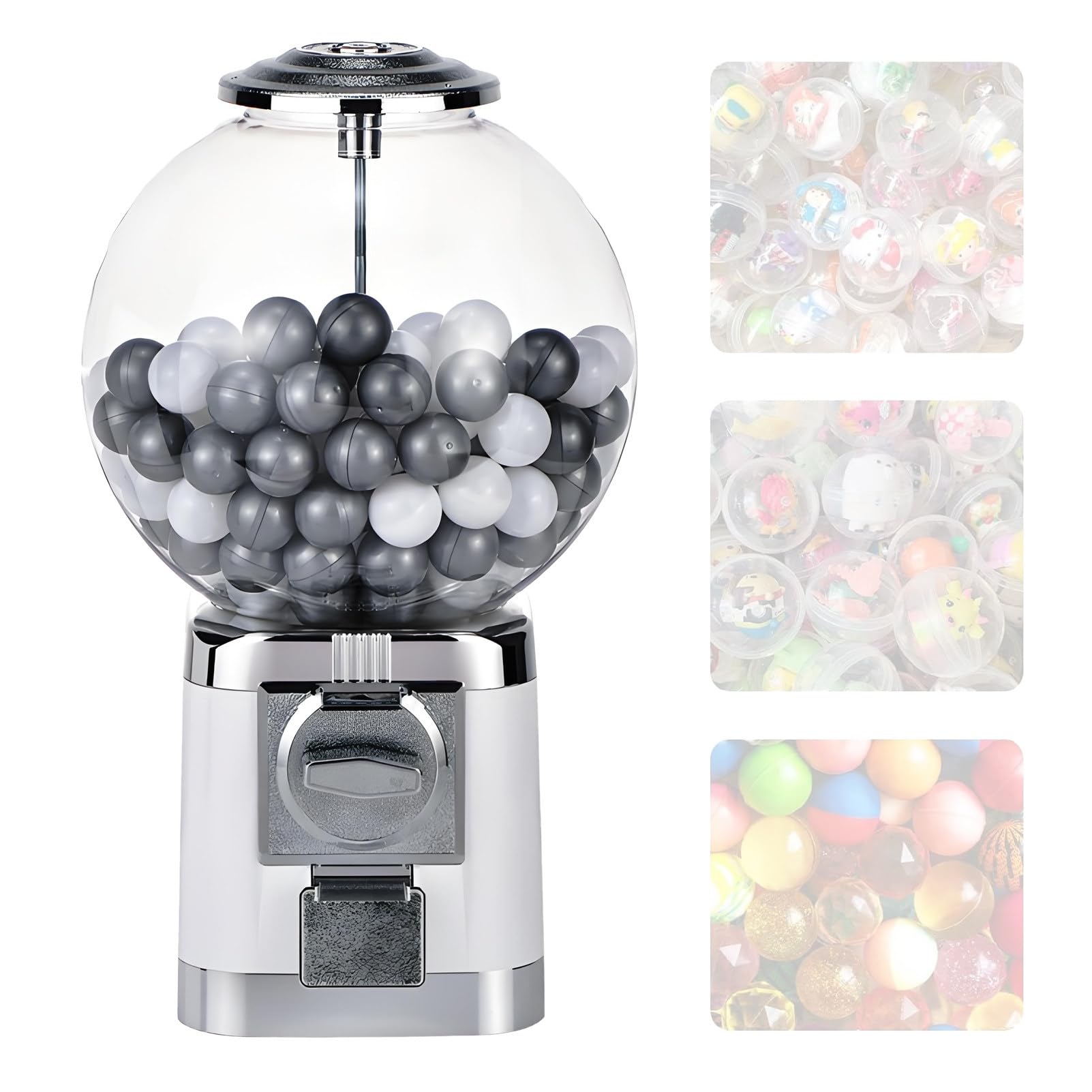 Distributeur de gommes en vrac avec clé de sécurité pour magasin de détail