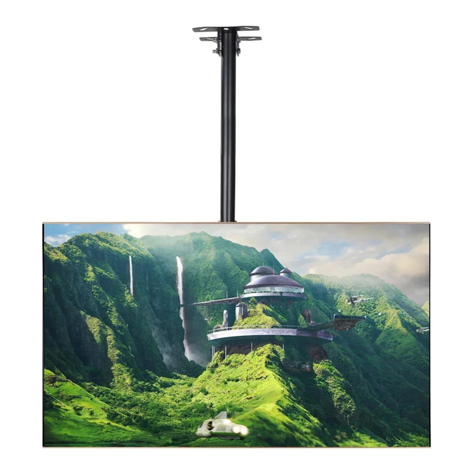 Supporto Da Soffitto for TV, Compatibile Con PC HILLPORT Da 26-55 Pollici T540 | , Supporto for staffa for tetto TV telescopico inclinabile a LED LCD a movimento libero a sollevamento completo,