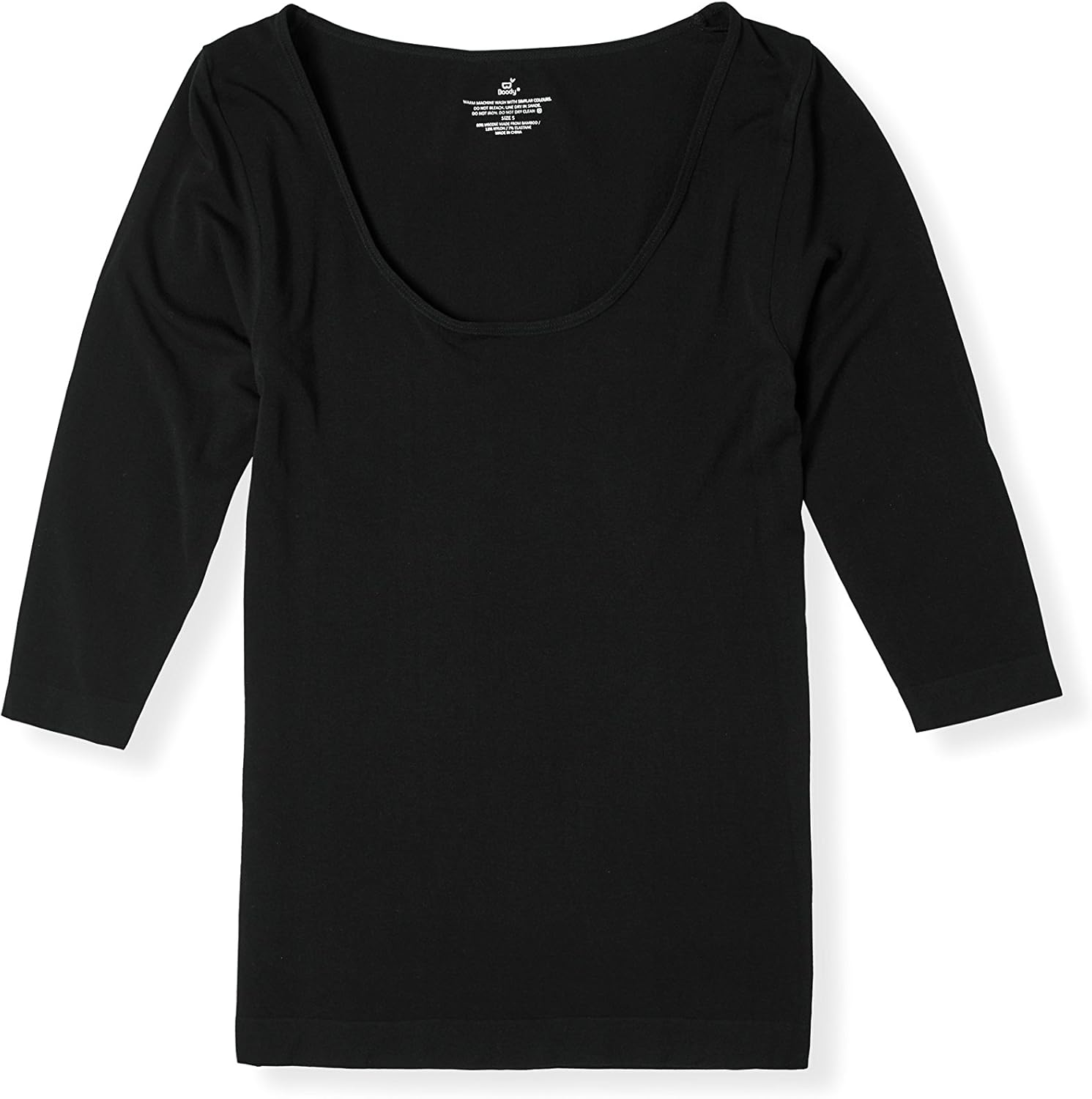 Boody Body EcoWear Women’s Scoop Top, 3/4 Sleeve, Soft Breathable, Lightweight Slim Fit, Viscose Made from Bamboo - Image 3