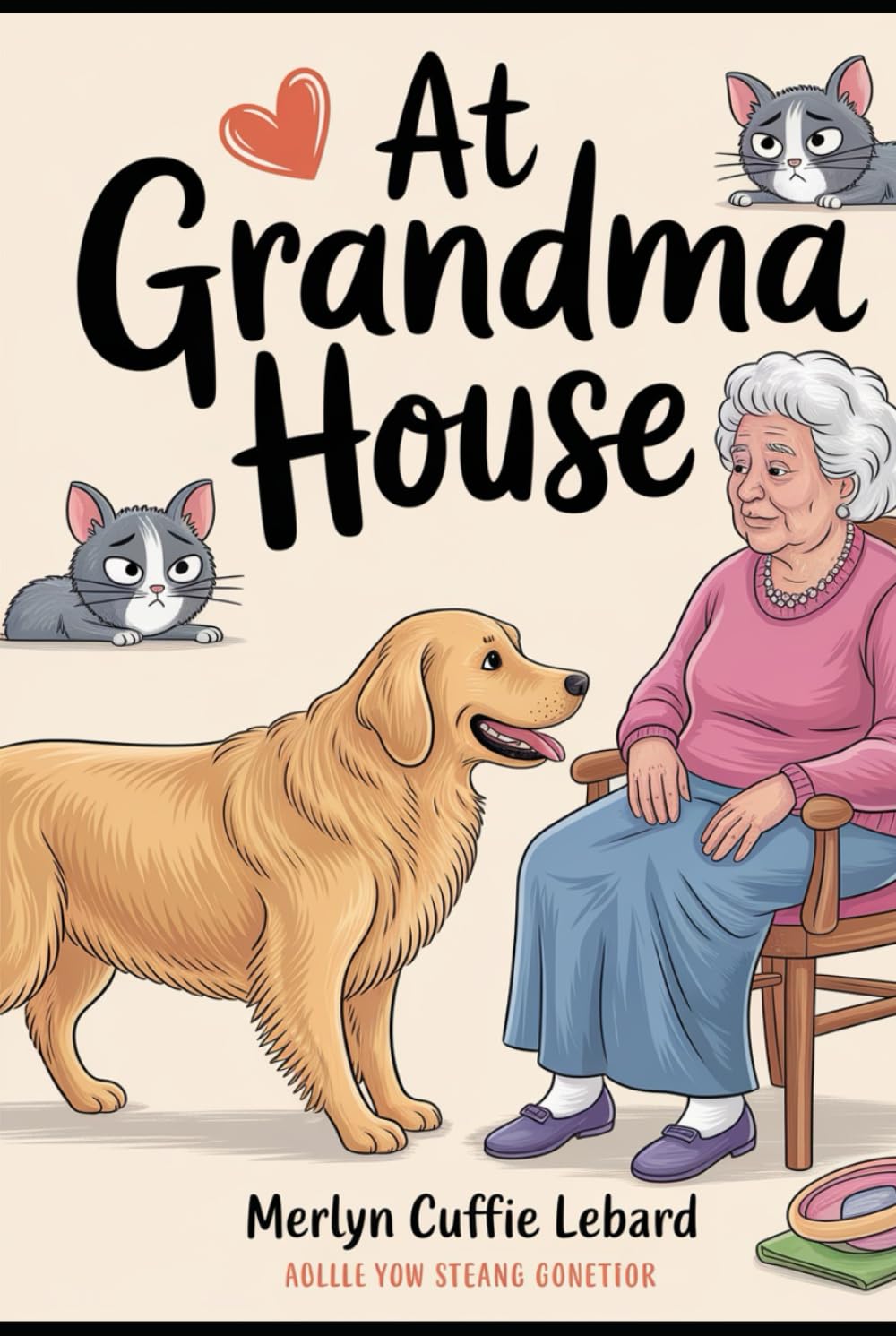 At Grandma House: Keybo the golden retriever come to visit grandma