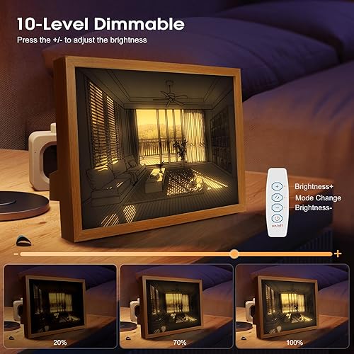 Miniatura 5 de Pinturas iluminadas, pintura iluminada, alimentada por USB, 3 modos de iluminación, luces LED nocturnas, decoración de pared para el hogar y la