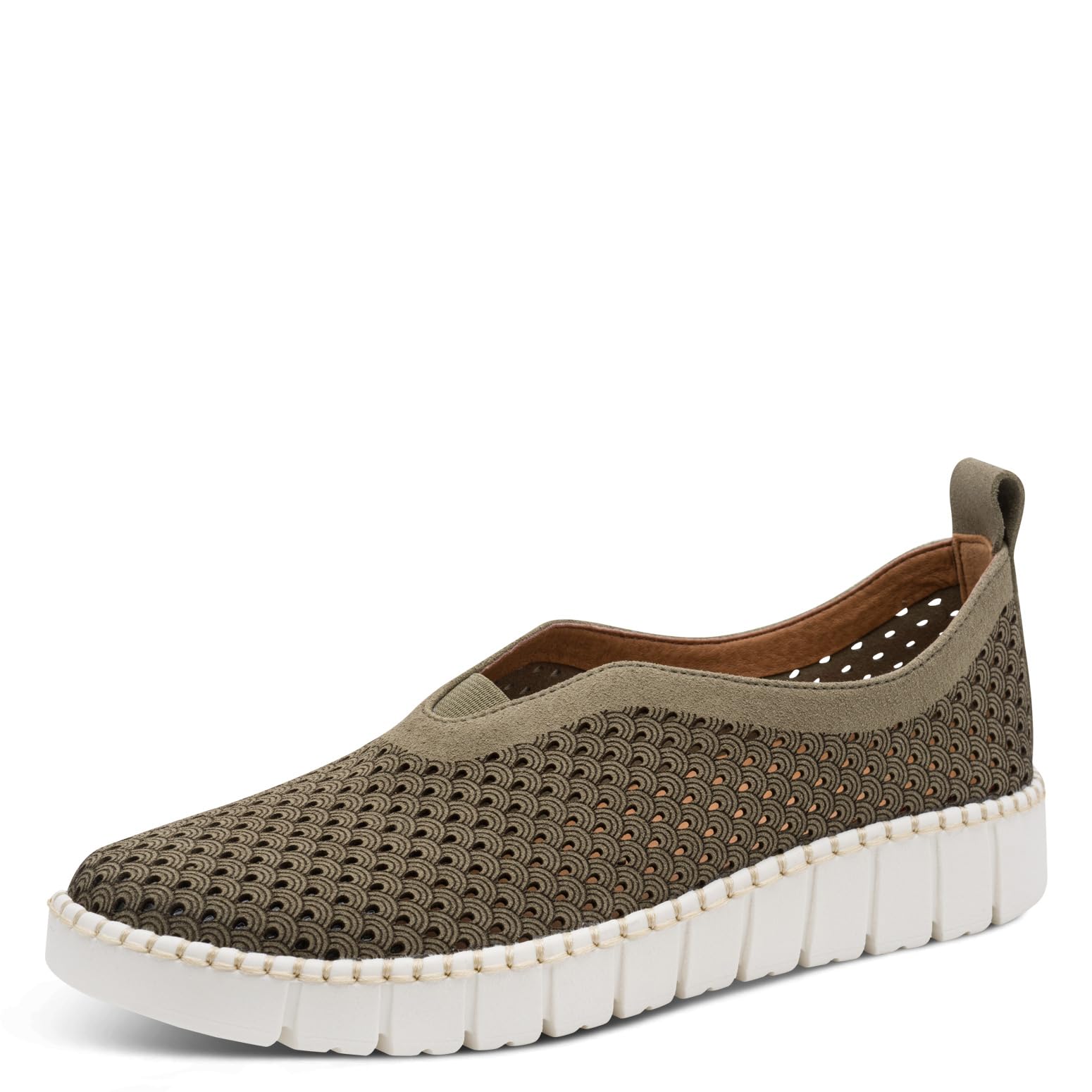 Jana Women's Vegan 8-24560-46 Slippers, Olive, 41 EU