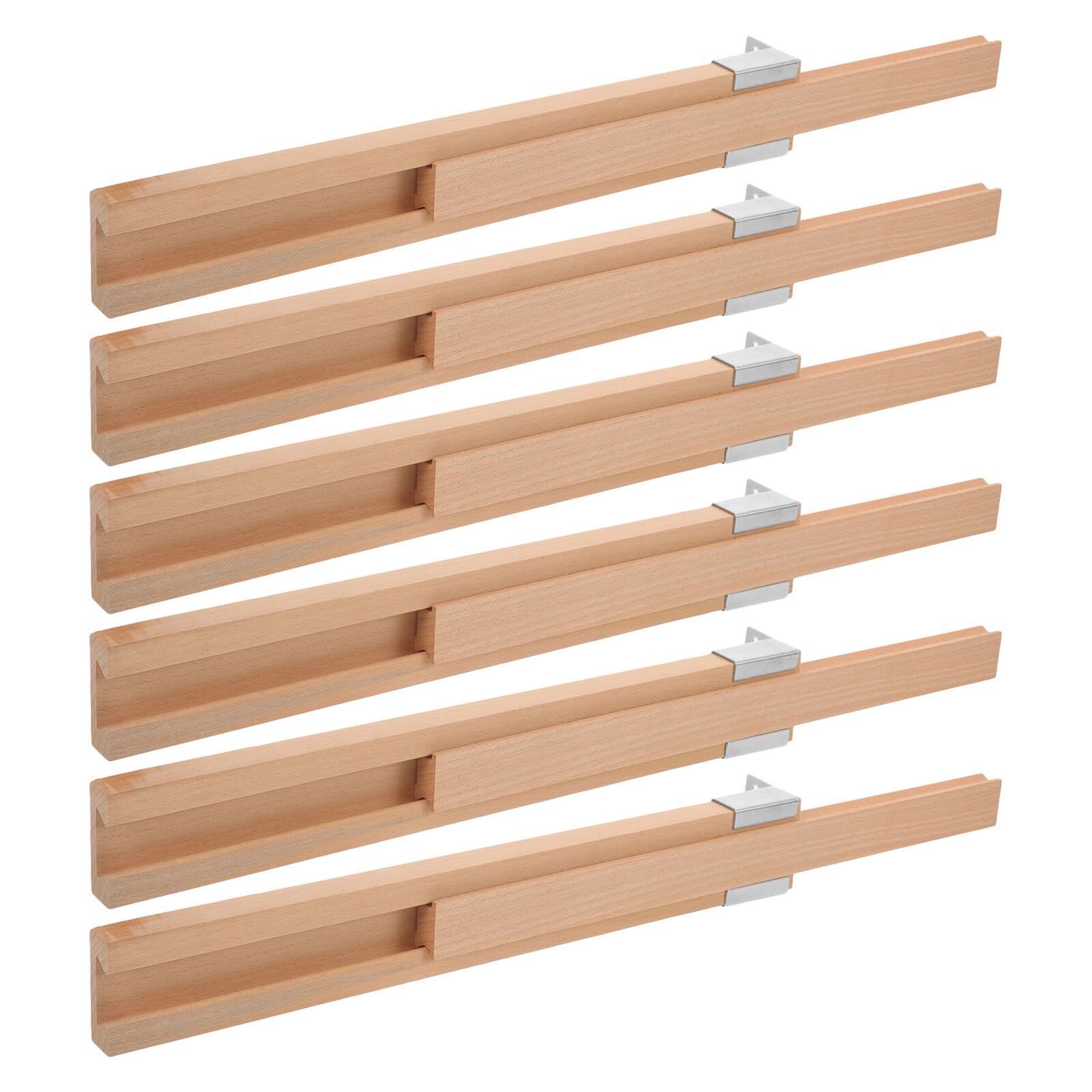 Correderas para muebles de cocina y tocadores WOONEKY, repuestos de madera maciza de 350 mm