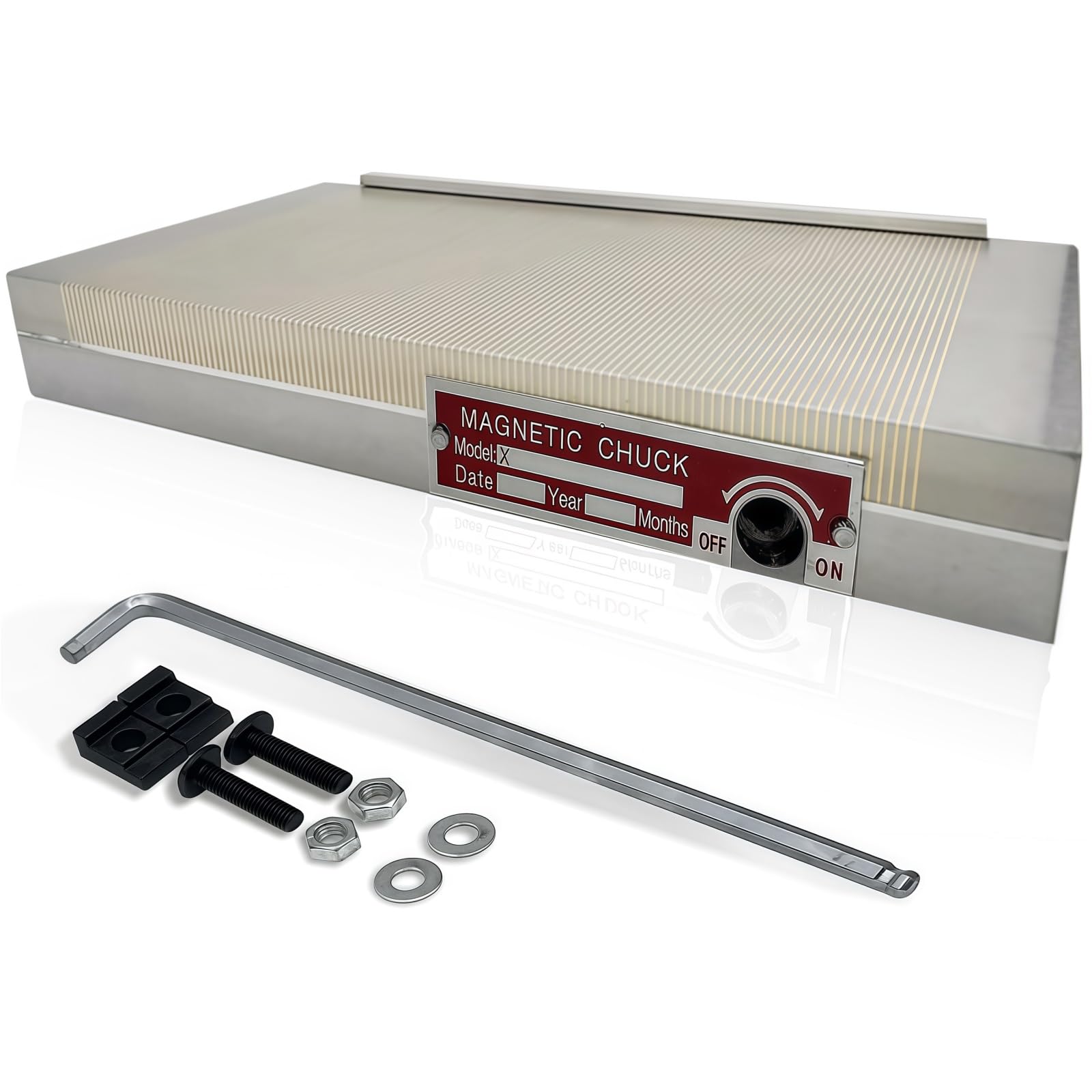 Mandrino magnetico a polo fine, 100-300 mm, 45 mm, smerigliatrice(150x450x45mm)