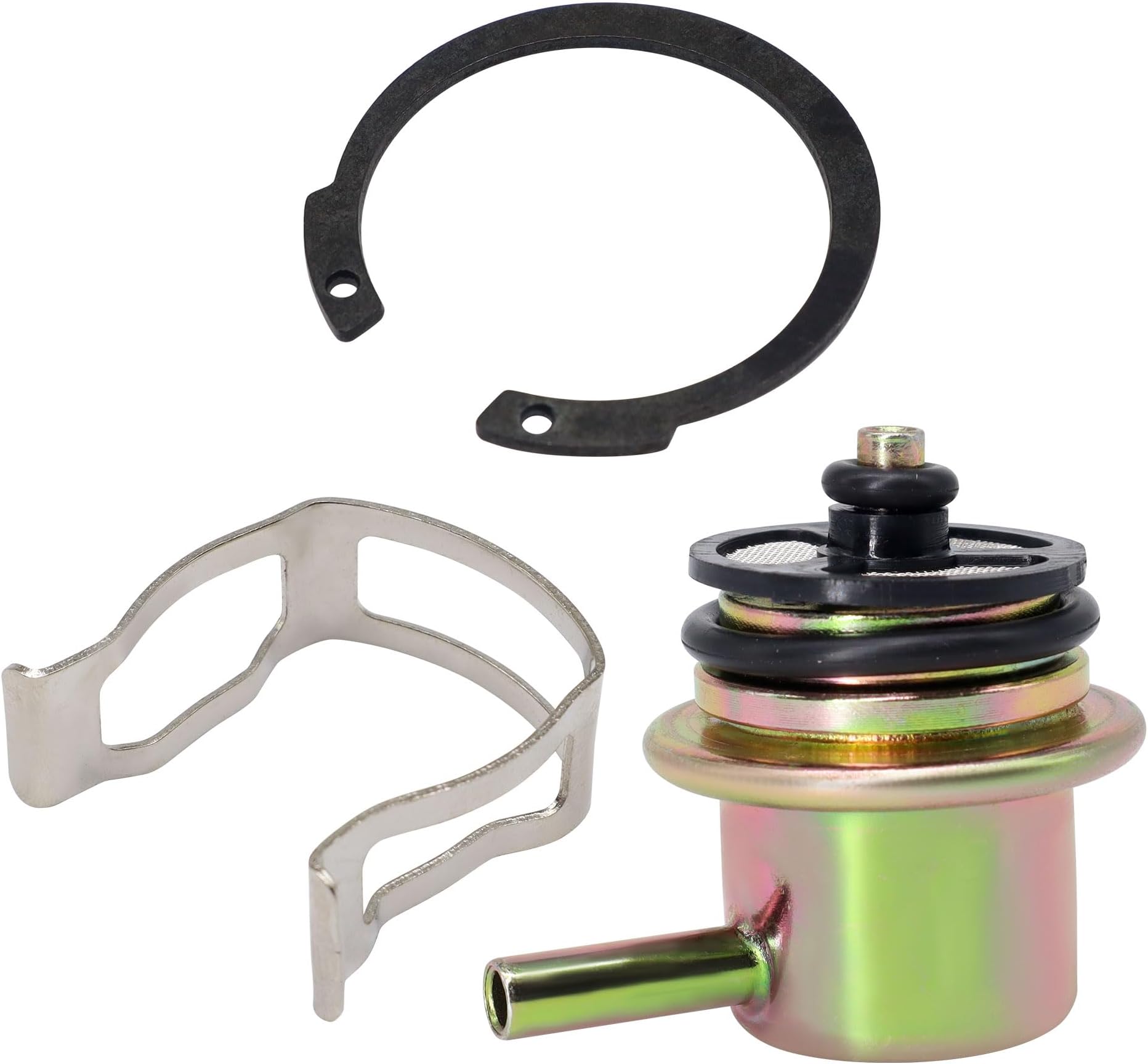 HiSport Fuel Injection Pressure Regulator - Kit with Clip and Snap Ring, 3.8BAR, Replaces 19236428, 2173299
