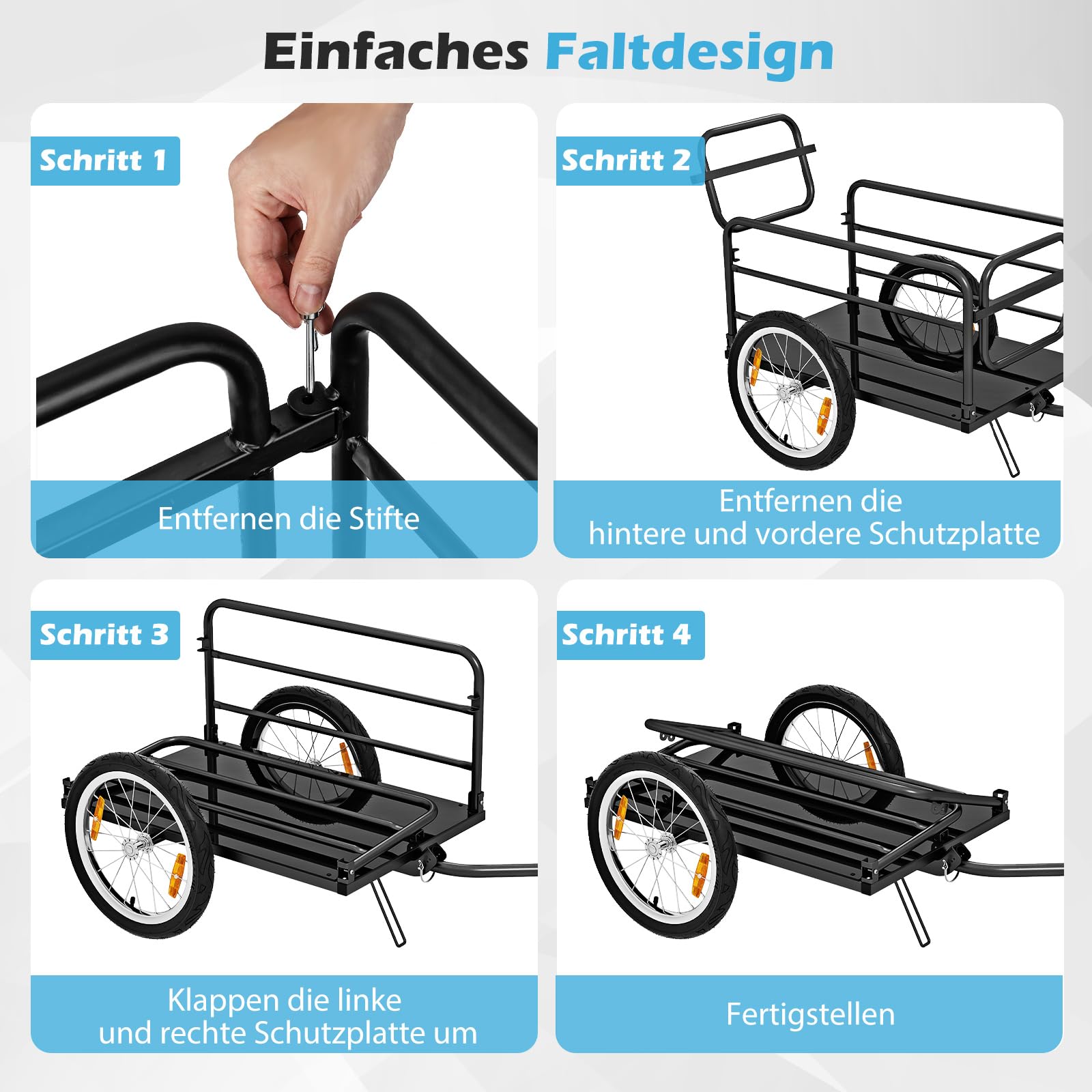 Dunlop Fietskar - Geel - Fietsendrager voor Fietsenstalling