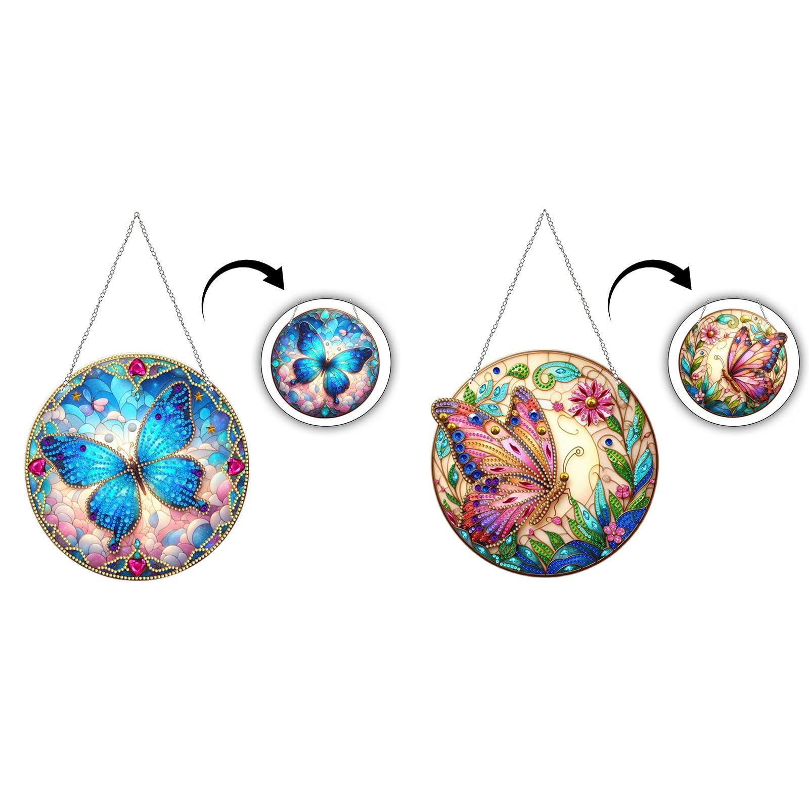 NEWENMO Twee eekhoorns Diamond Painting Hanger, Doe-het-zelf Dieren