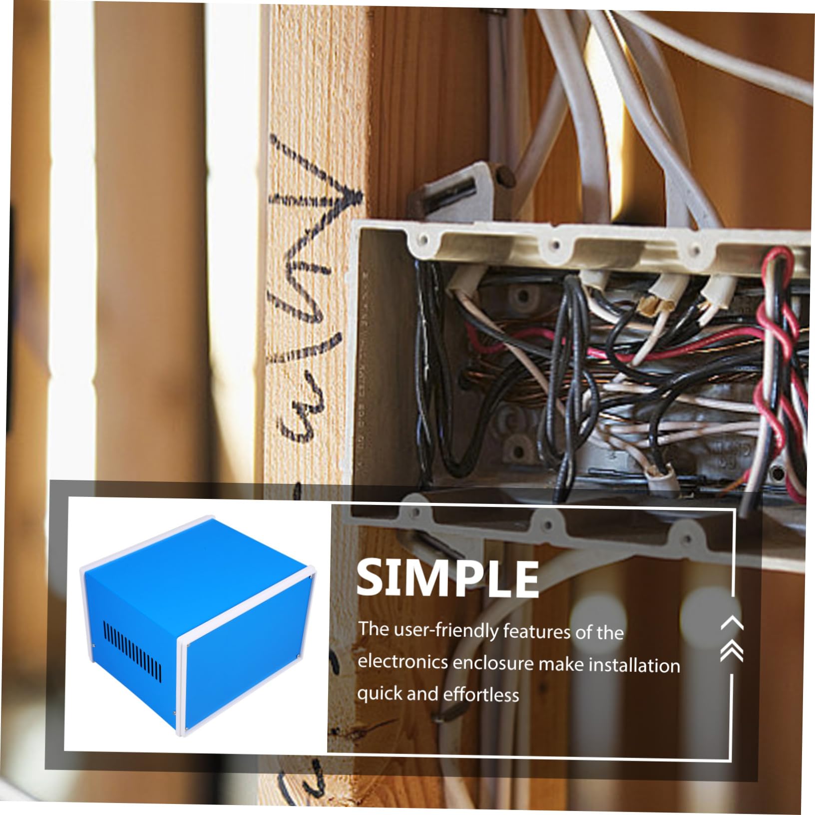 Artibetter Metall Anschlusskasten Elektronikgehäuse aus Stahlblech Verteilerkasten Projektbox Selbstgemacht Elektronikgehäuse 140x210x180mm für Elektroinstallationen