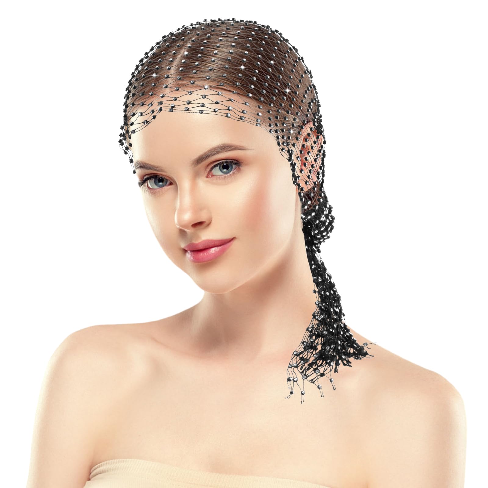 Fascia Per Capelli HKM Con Diamanti Sintetici - Design Ondulato Per Cavallo Elegante - Foto 12