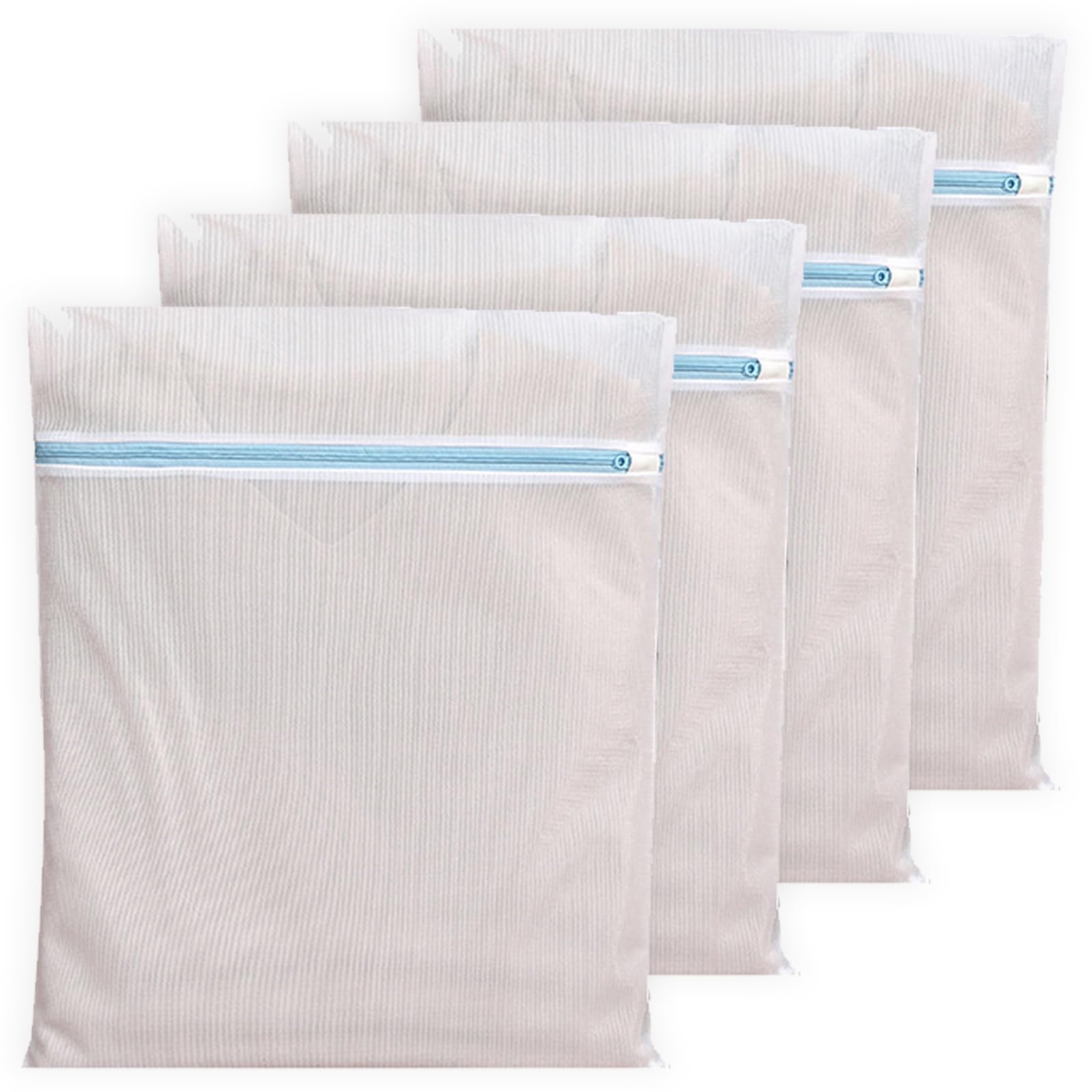 4 Piece Thickened Laundry Organizers Bags Reinforced Polyester Meshes Wash Bags for Delicates Travel Use Travel Friendly Polyester Laundry Organizers