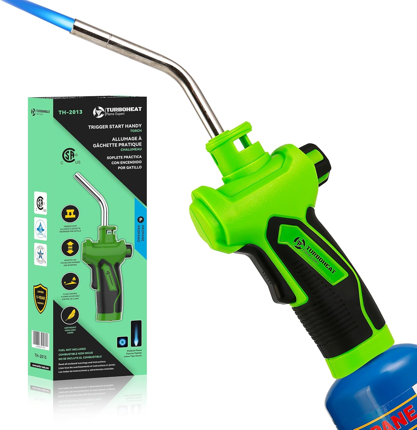 Propane Torch Head with Igniter Trigger Start Propane Torch All-Purpose MAPP Gas Torch Rubber Easy Grip Handle MAP Gas Soldering Brazing Torch Kit for 1 lb Propane Tank Welding Blowtorch Propane Torch Head with Igniter Trigger Start Propane Torch All-Purpose MAPP Gas Torch Rubber Easy Grip Handle MAP Gas Soldering Brazing Torch Kit for 1 lb Propane Tank Welding Blowtorch