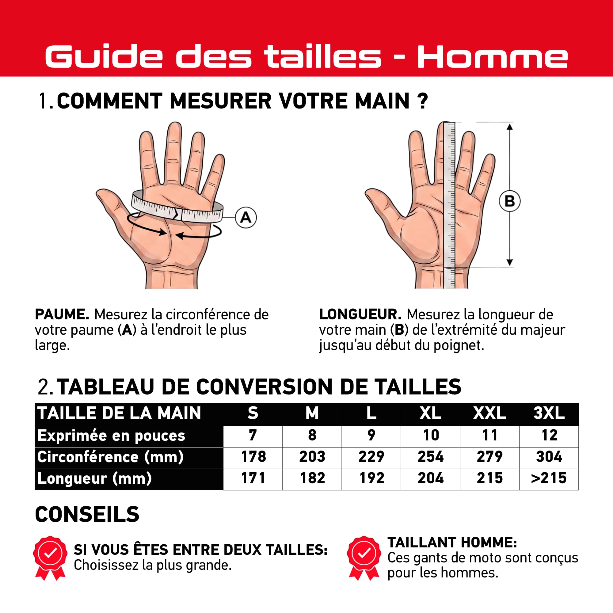 Furygan TD SOFT D3O Gants Moto Homme - Cuir de Chèvre, D3O, Ajustement, Manipulation, Protection - Protection Supérieure - Ecran tactile