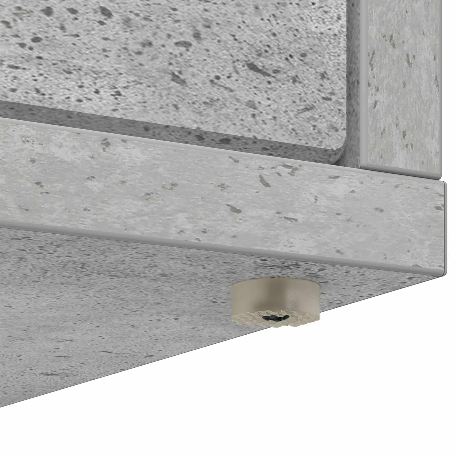 Katzenhaus Indoor in Beton-Optik, 51 x 30 x 42,5 cm stabiles Katzenmöbel aus Holzwerkstoff, Moderne Katzenhöhle für das Wohnzimmer, Belastbarkeit bis 60 kg