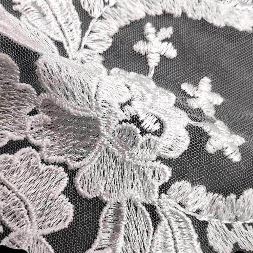 Coppia di toppe in pizzo ricamate con filo a specchio, toppe in pizzo per matrimoni, applicazioni floreali per cucito, fai da te, per abiti da sera, colore nero