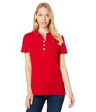 Womens Solid Short Sleeve Polo