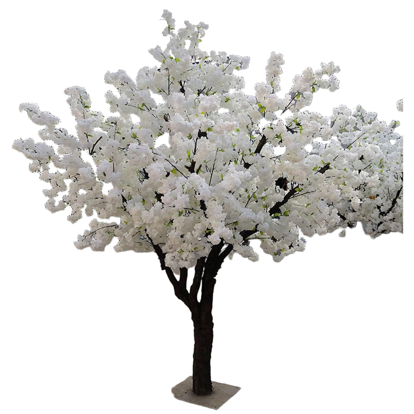 Cerisier artificiel blanc 1x0.5m pour decoration interieur et exterieur avec branches pliables