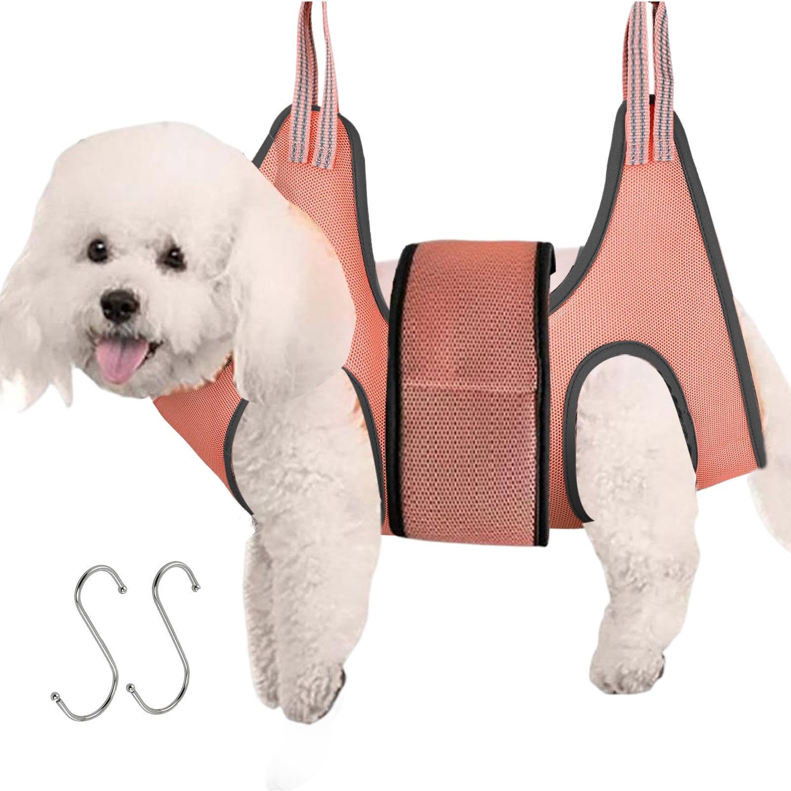 Shurzzesj Dog Grooming Hammock Dog Hanging Harness Pet Hanging Cradle For Nail Trimming Clipping Dog Sling Holder Helper Dog Grooming Restraint Bag Pet Grooming Hammock Pet Nail Trimming Harness