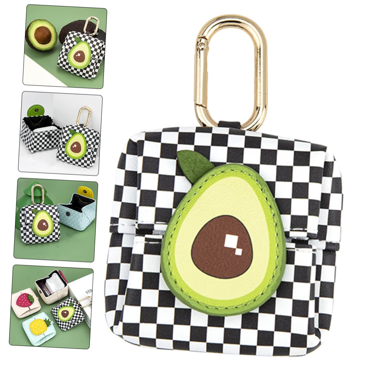 UPKOCH 4 Stück Kopfhörer-Taschen Mit Cartoon-Obst- Und Weichem Futter Für Kinder Mädchen Teenager Frauen Kopfhörer-Tragetasche Ohrstöpsel-etui